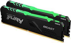 Kingstone - HyperX Fury RGB DDR 4 2x8Gb 3200Mhz